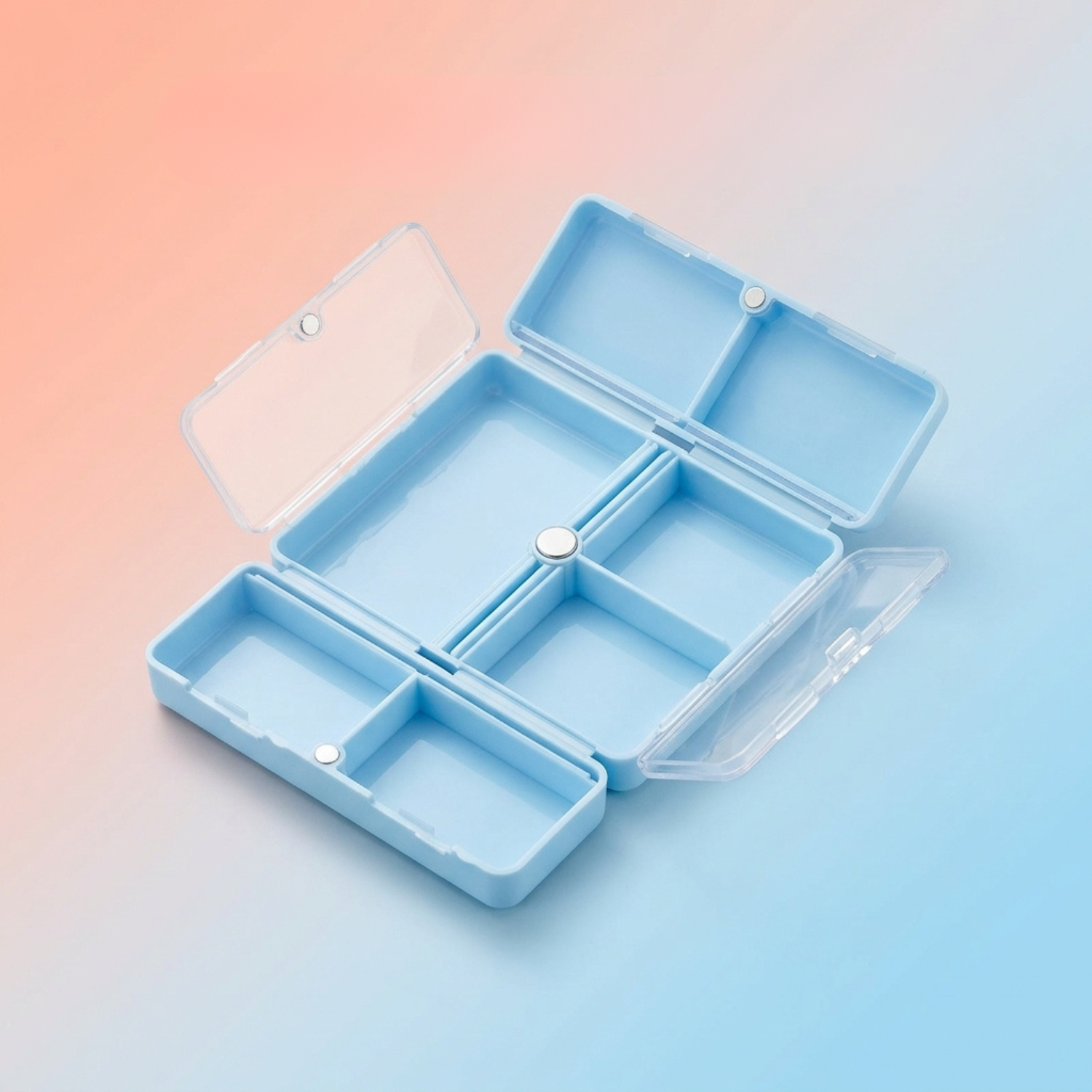 Travel Pill Organizer Box